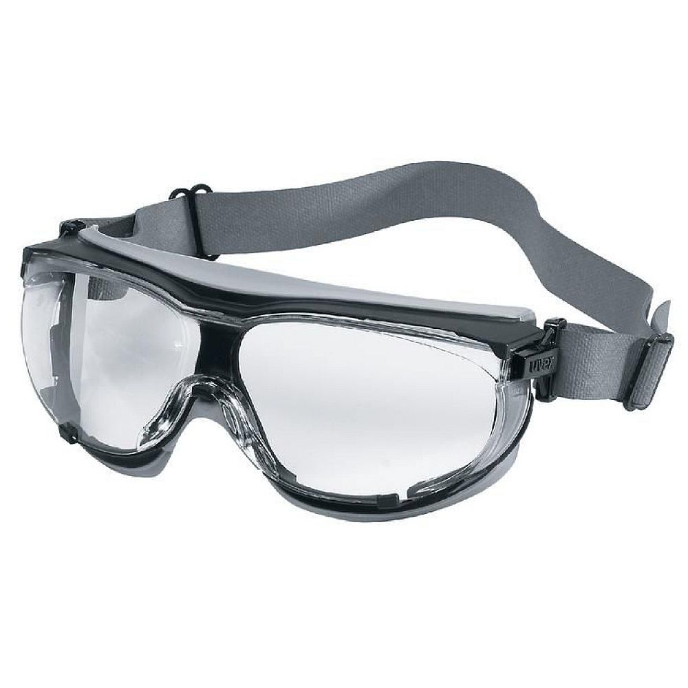 Uvex CARBONVISION geschlossene Brille, durchsichtige Sichtscheibe, Neopren Gürtel-1 Uvex CARBONVISION geschlossene Brille, durchsichtige Sichtscheibe, Neopren Gürtel -1