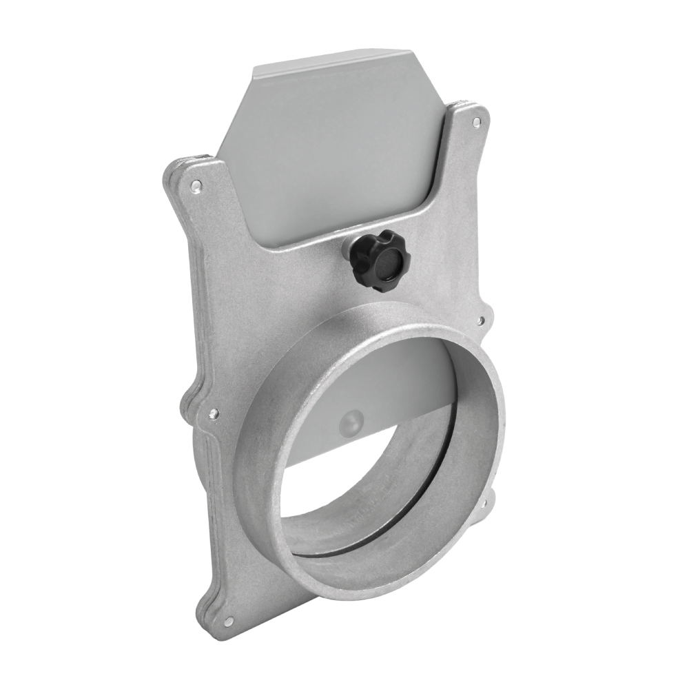 Absperrschieber mit Alu-Trennwand für Schlauch 100mm-1 Absperrschieber mit Alu-Trennwand für Schlauch 100mm -1