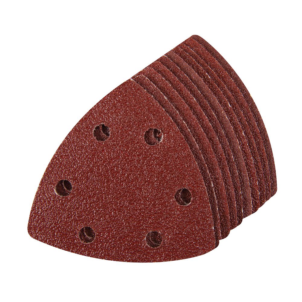 Schleifpapier 90 mm für Delta Schleifgeräte, perforiert, Klettverschluss, 10 St. - Körnung 80-1 Schleifpapier 90 mm für Delta Schleifgeräte, perforiert, Klettverschluss, 10 St. - Körnung 80 -1