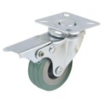 Gummirad 50mm, 50kg drehbar mit Bremse -1