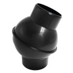 Drehbares Kniestück 360° für Saugschlauch 100mm -1