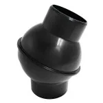 Drehbares Kniestück 360° für Saugschlauch 100mm -1