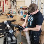 Absaugstutzen auf Ständer Kunststoff -7