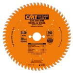 CMT Orange Industrielle Kreissägeblätter für eisenhaltiges Material und PVC - D165x1,6 d20 Z60 HW -1