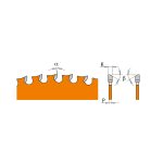 CMT Orange Industrielle Kreissägeblätter für eisenhaltiges Material und PVC - D160x2 d20+16 Z60 HW -2