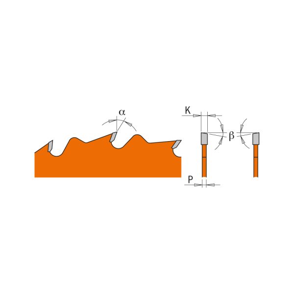 CMT Orange Sägeblatt für Längsschnitte - D250x2,8 d30 Z24 HW -2