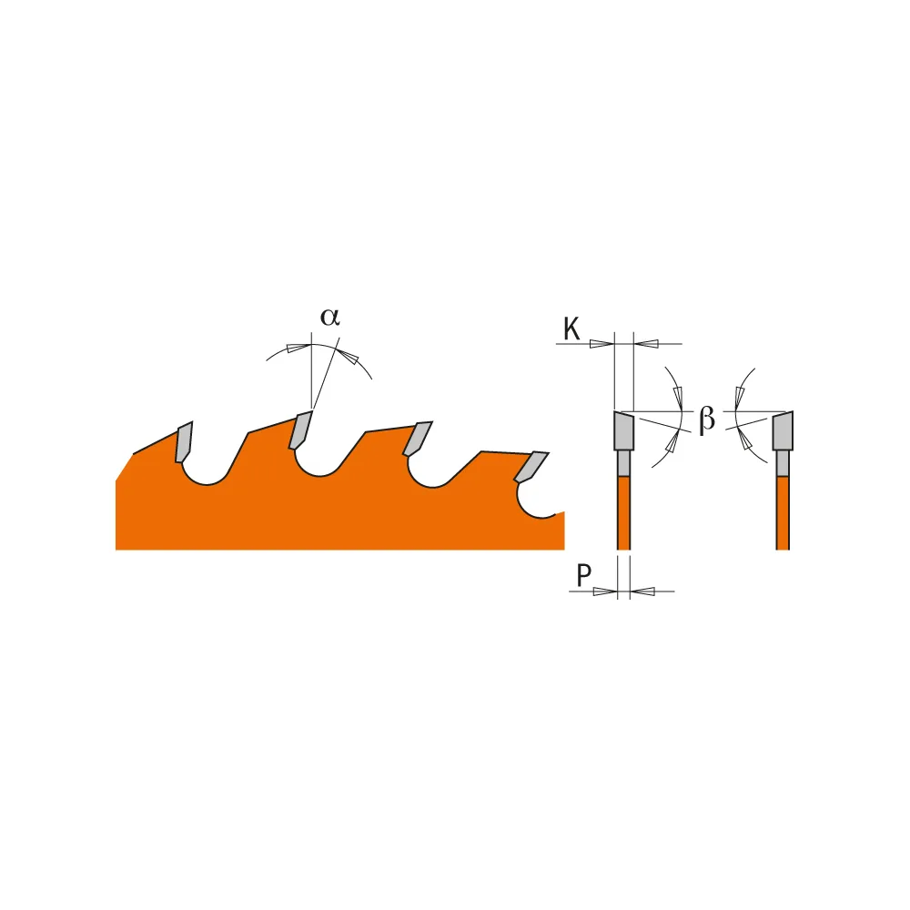 CMT Orange Kreissägeblätter für Querschnitte - D180x2,6 d20 Z24 HW -2