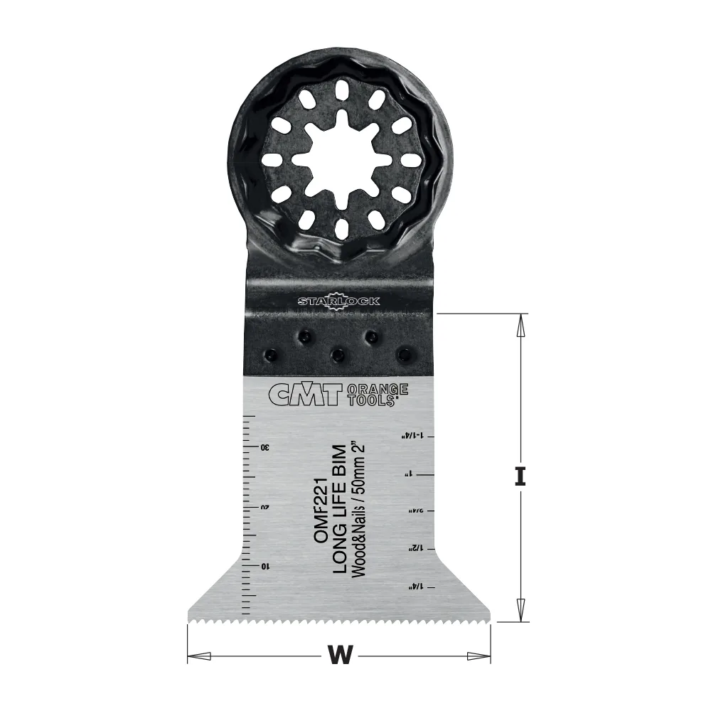 CMT Starlock Tauch- und Bündigschnitt BIM in Holz & Nägeln. Lange Lebensdauer - 50 mm -2