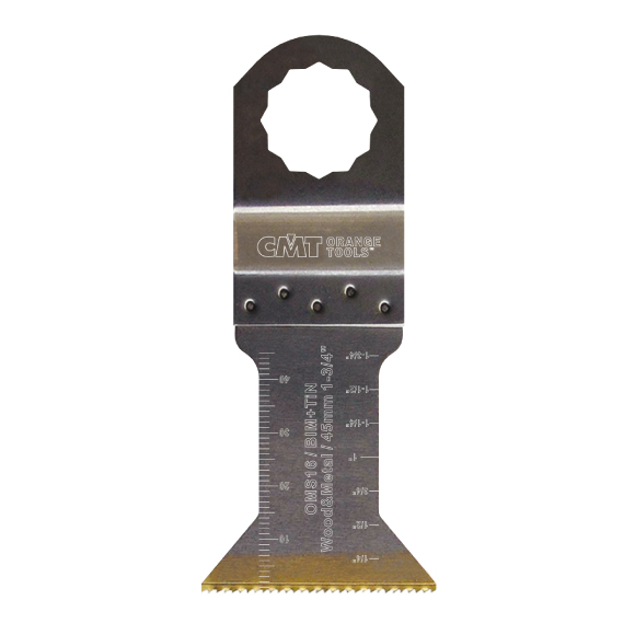CMT Langlebiger Tauch- und Bündigschnitt BIMTiN, im Holz und Metall - 45 mm, Set 5 St., für Fein, Festool -1