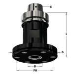 C183.420 Spannfutter für Nutsägebletter, HSK-63F - D98 d30 L102mm -2