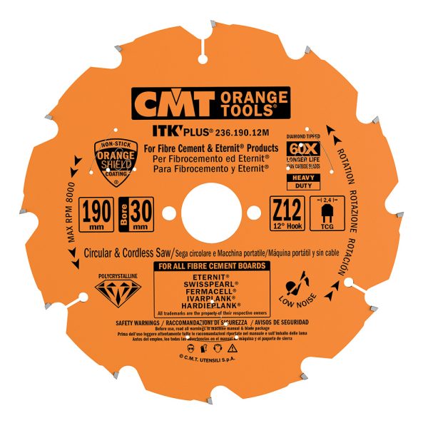 CMT ITK Diamant-Kreissägeblätter für ultrahartes Material und Mineralwerkstoffe - D160x2,2 d20 Z10 -1