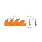 CMT ITK Ultradünnes Kreissägeblatt für Längs- und Querschnitte - D250x2,4 d30 Z42 HW -2