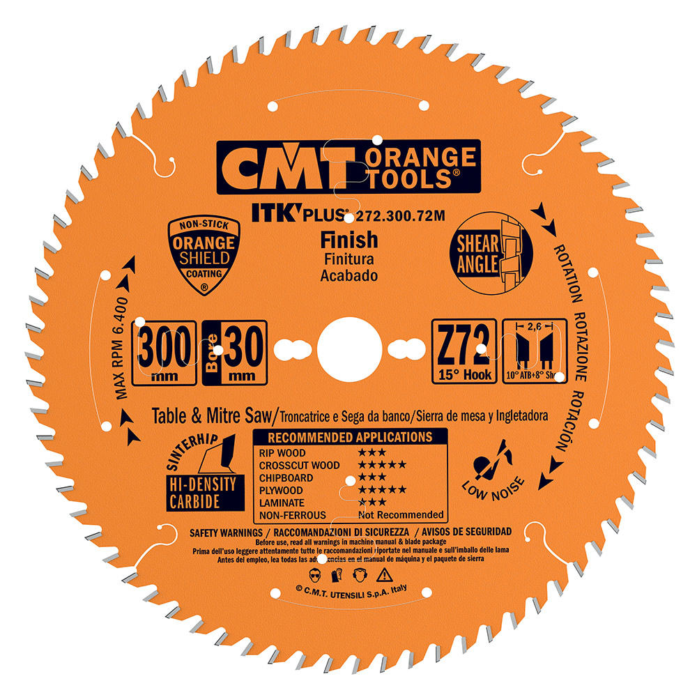 CMT ITK Ultradünnes Kreissägeblatt für Querschnitte - D184x1,7 d30 Z40 HW-1 CMT ITK Ultradünnes Kreissägeblatt für Querschnitte - D184x1,7 d30 Z40 HW -1