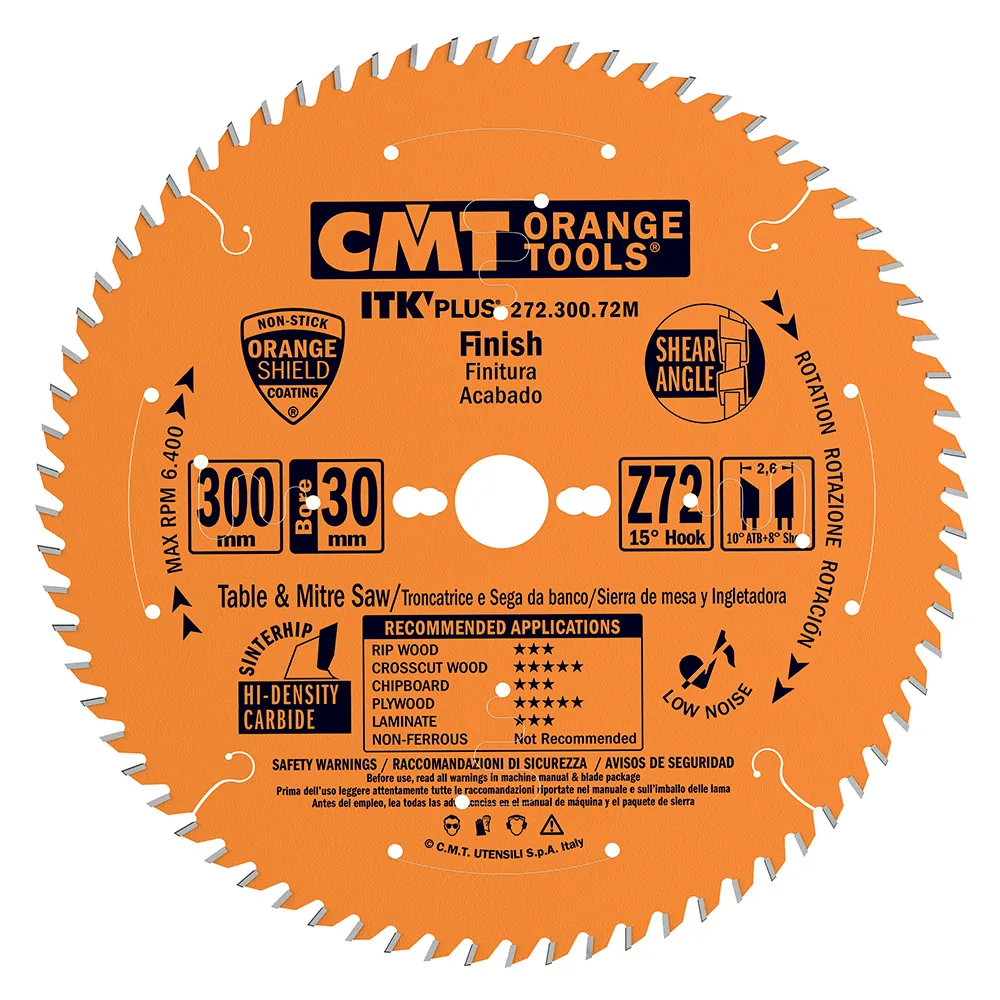 CMT ITK Ultradünnes Kreissägeblatt für Querschnitte - D250x2,4 d30 Z60 HW-1 CMT ITK Ultradünnes Kreissägeblatt für Querschnitte - D250x2,4 d30 Z60 HW -1