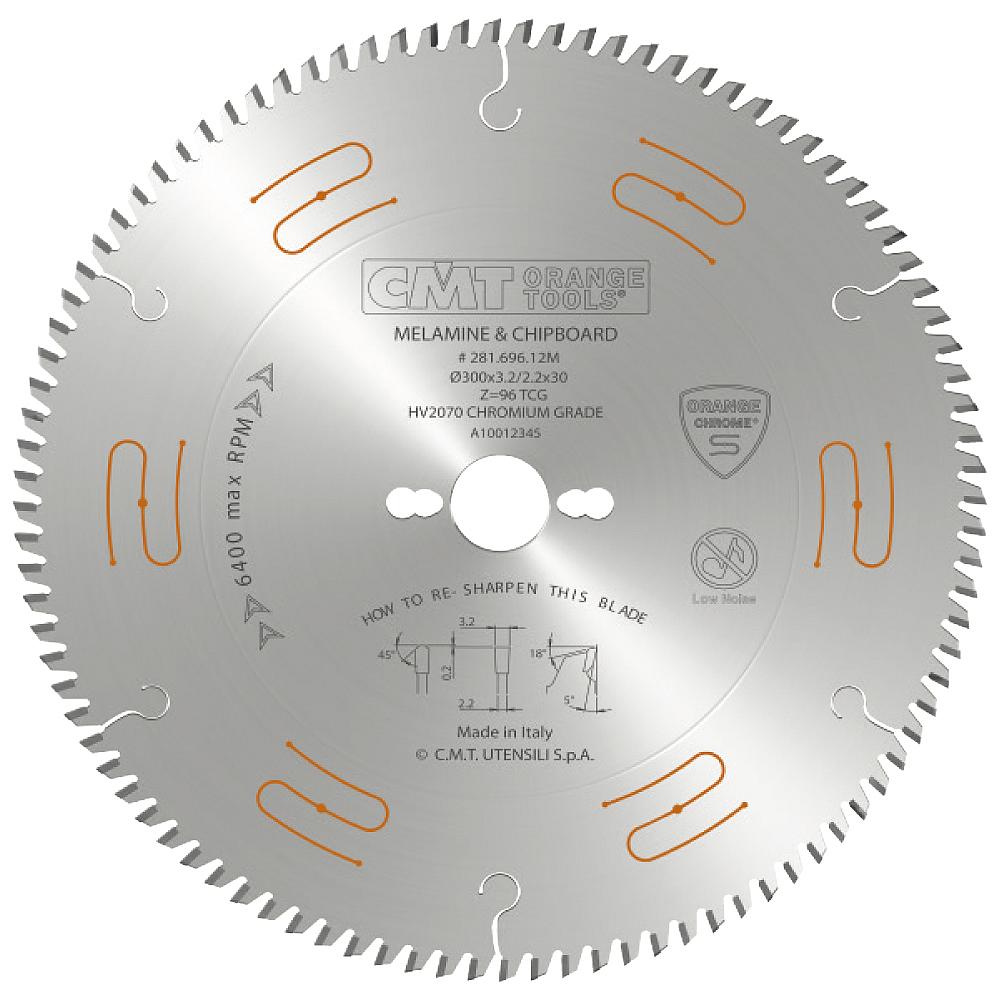 CMT CHROME Industrielle geräuschgedämpfte Kreissägeblätter aus Chrom mit trapezförmigen Zähnen und MDF - D250x3,2 d30 Z80 HW-1 CMT CHROME Industrielle geräuschgedämpfte Kreissägeblätter aus Chrom mit trapezförmigen Zähnen und MDF - D250x3,2 d30 Z80 HW -1