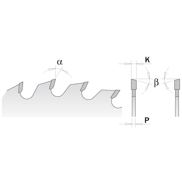 CMT Kreissägeblätter für Querschnitte, für Handkreissägen - D200x3,2 d30 Z64 HW -2