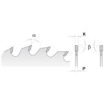CMT Industrielle Kreissägeblätter für Querschnitte - D305x3,2 d30 Z72 HW -5°Neg -2