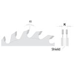 CMT Industrielle verstellbare Ritzkreissägeblätter - D100x2,8-3,6 d22 Z10+10 HW -2