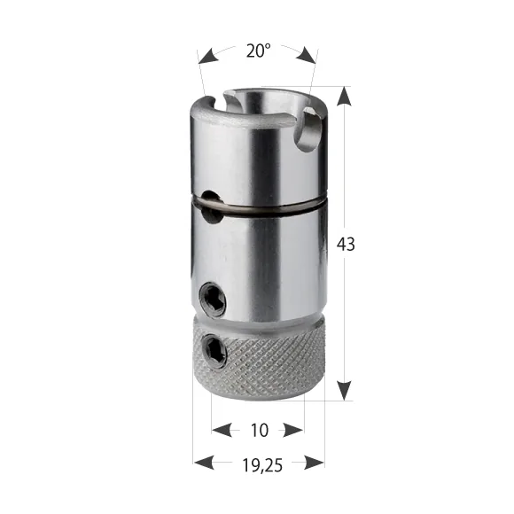 Schnellspanner 360 Morbidelli für Bohrer S10, D19,25x43 20° P-L -2