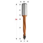 CMT 367 Dübelbohrer für Durchgangslöcher S8 L56 HW - D5x30 S=8x20 L56 RH -2