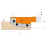 CMT Wechselplatten-Abplattmesserkopf MAN - D183x30 d30 Z2+2 ALU -2