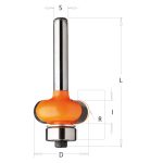 CMT Auskehlfräser - R5 D22,7x10 L57 S=6 HW -2