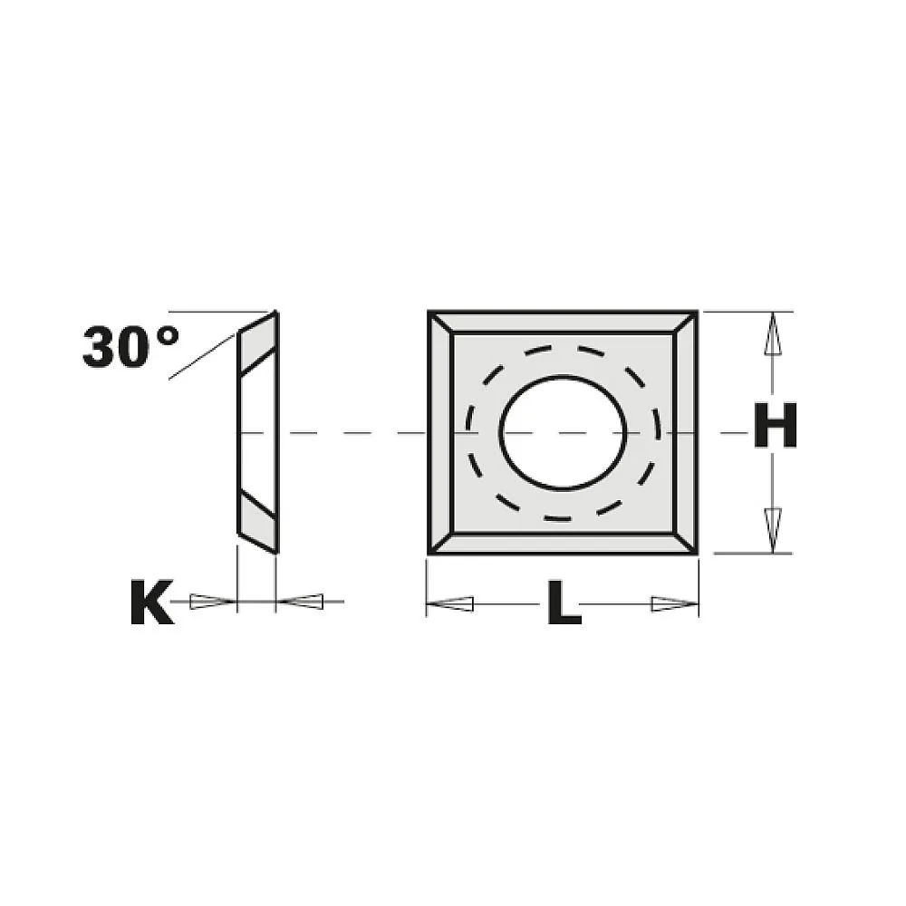 CMT Wendeplatte - 14x14x2mm LaminoMDF -2