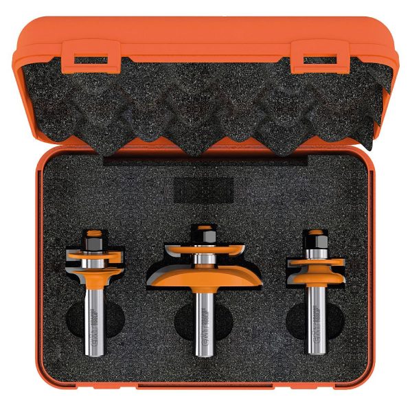 CMT 3-teilige Profilfräsersets für Türen - Profil A S=12 HW -1