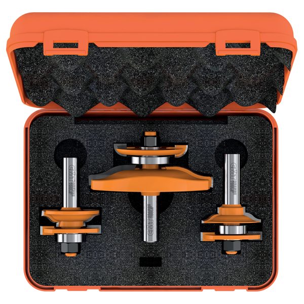 CMT 3-teilige Profilfräsersets für Türen - Profil D S=12 HW -1
