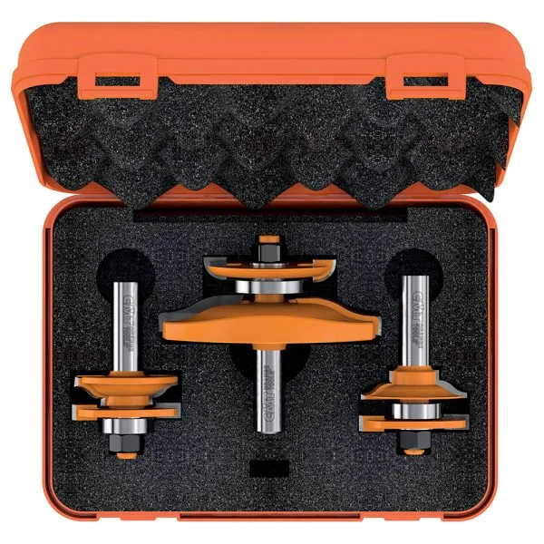 CMT 3-teilige Profilfräsersets für Türen - Profil C S=12 HW -1