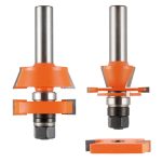 CMT Set Einstellbare Fräsersets zur Herstellung von Feder- und Nutverbindungen 3 St., S=12 HW -2