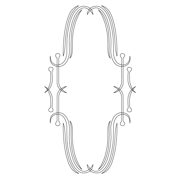 CMT Schnitzschablone für Ornamente an Küchentüren Römisch 375x200 mm -1
