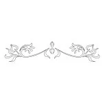 CMT Schnitzschablone für Türfriesen und Paneele Kaskaden 530x110 mm -1