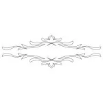 CMT Schnitzschablone für Schubladen und Möbel Klassisch 210x70 mm -1