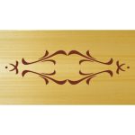 CMT Schnitzschablone für Schubladen und Möbel Kaskaden 250x65 mm -2