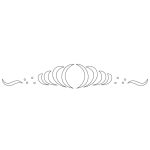 CMT Schnitzschablone für Schubladen und Möbel Folkloristisch 250x40 mm -1