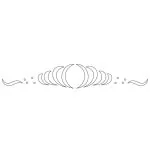 CMT Schnitzschablone für Schubladen und Möbel Folkloristisch 250x40 mm -1