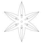 CMT Schnitzschablone Rosettenmotive 88 und 70 mm -1