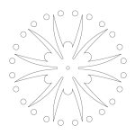 CMT Schnitzschablone Rosettenmotive 82 und 65 mm -1