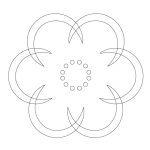 CMT Schnitzschablone Rosettenmotive 79 und 62 mm -1