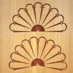 CMT Schnitzschablone Südwestenmotive Spanischer Fächer Groß 400 mm -4