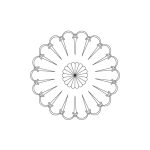 CMT Schnitzschablone Südwestenmotive Spanischer Fächer Klein 200 mm -1