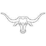 CMT Schnitzschablone Langhornrind 419x194 mm -1