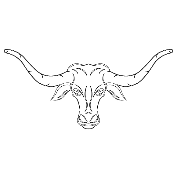 CMT Schnitzschablone Langhornrind 419x194 mm -1