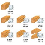 Universal-Set für Möbeltüre 7-teilig MAN - D100x40-50 d30 STAHL -5