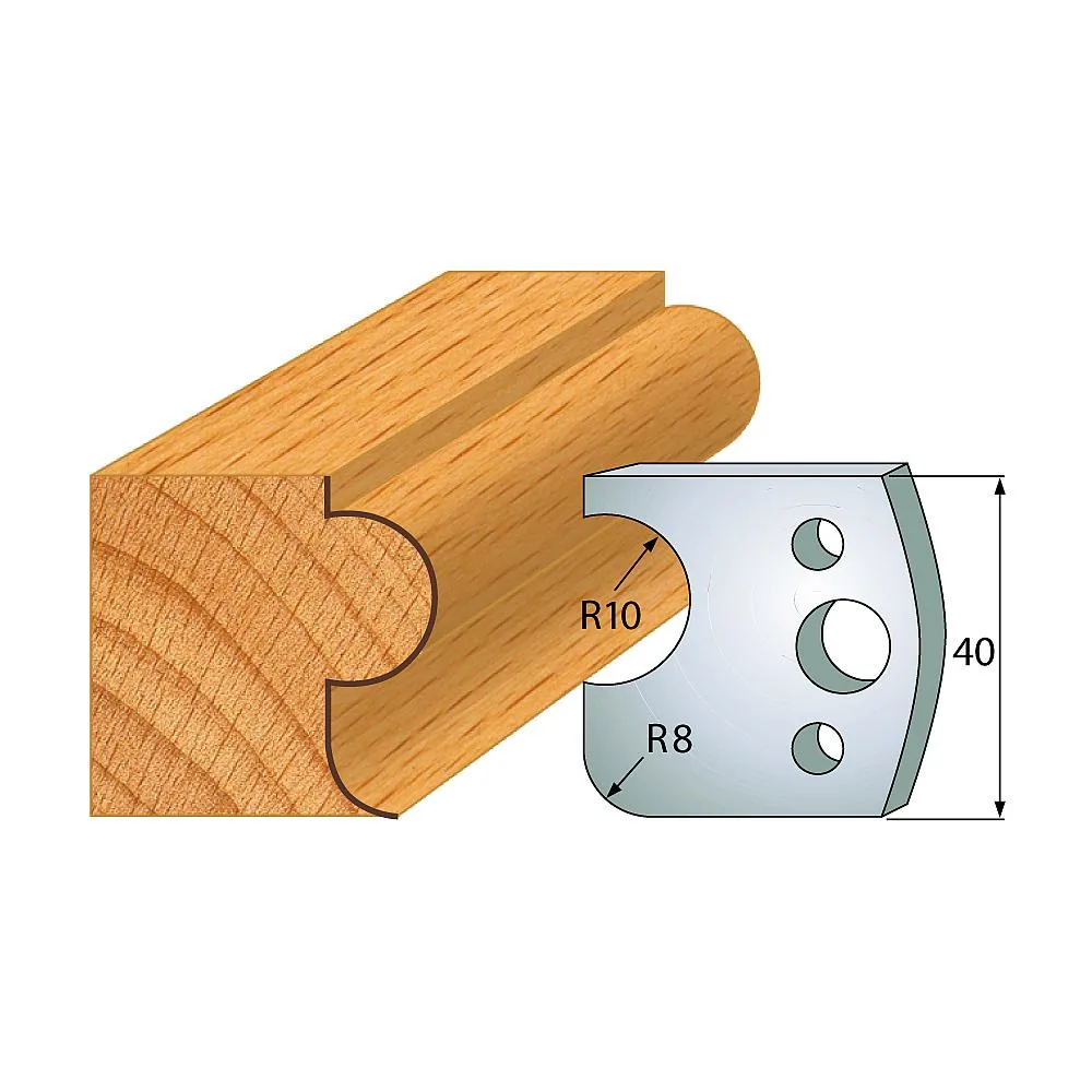 Profil 004 - Profilmesser-Paar 40×4 mm SP-1 Profil 004 - Profilmesser-Paar 40×4 mm SP -1