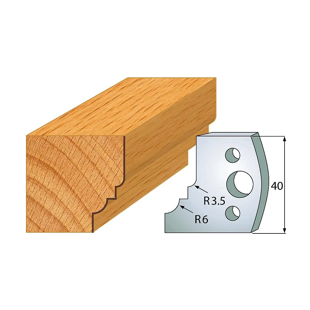 Profil 019 - Profilmesser-Paar 40×4 mm SP -1