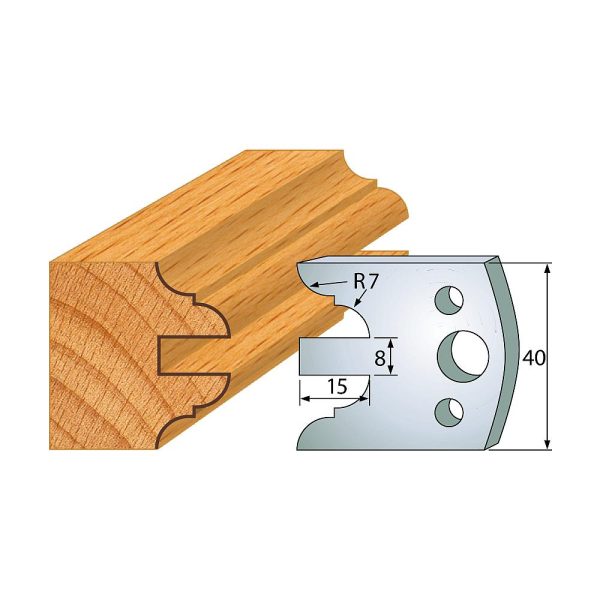 Profil 098 - Profilmesser-Paar 40×4 mm SP -1
