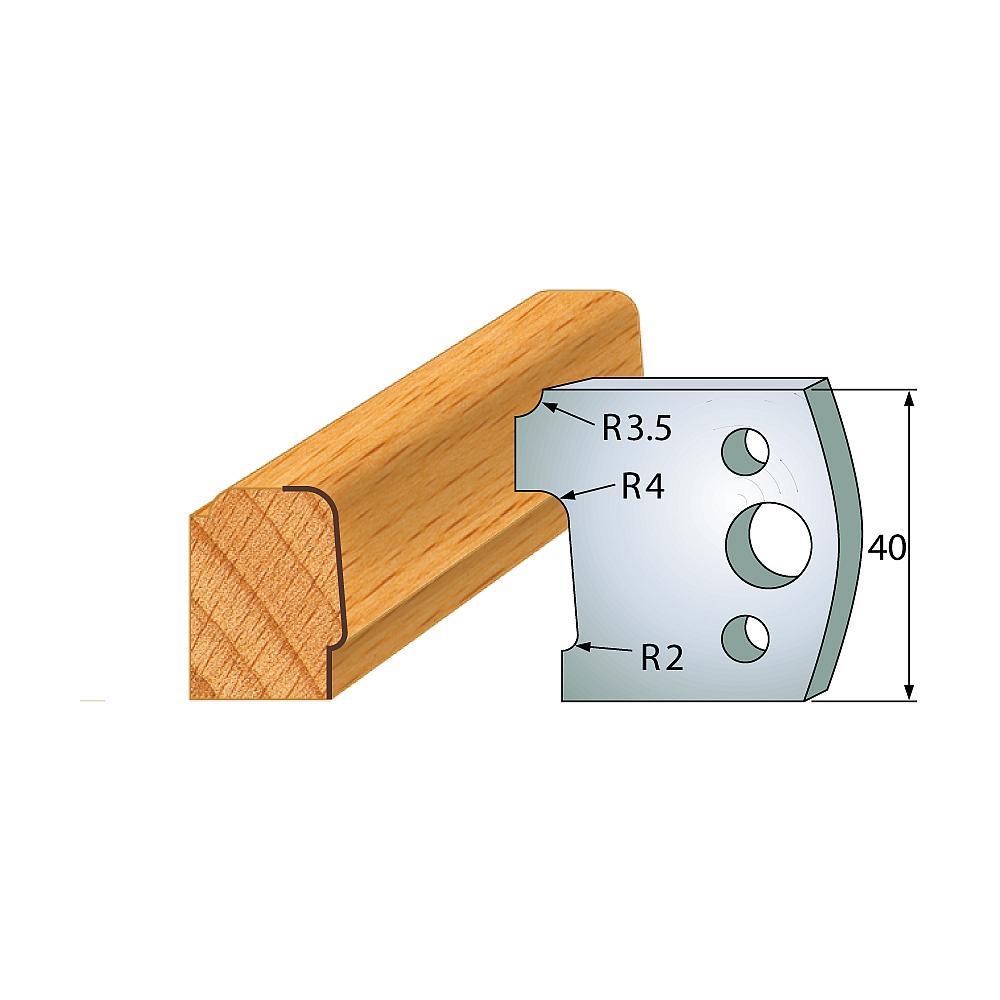 Profil 130 - Profilmesser-Paar 40×4 mm SP-1 Profil 130 - Profilmesser-Paar 40×4 mm SP -1