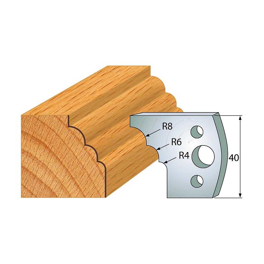 Profil 133 - Profilmesser-Paar 40×4 mm SP-1 Profil 133 - Profilmesser-Paar 40×4 mm SP -1